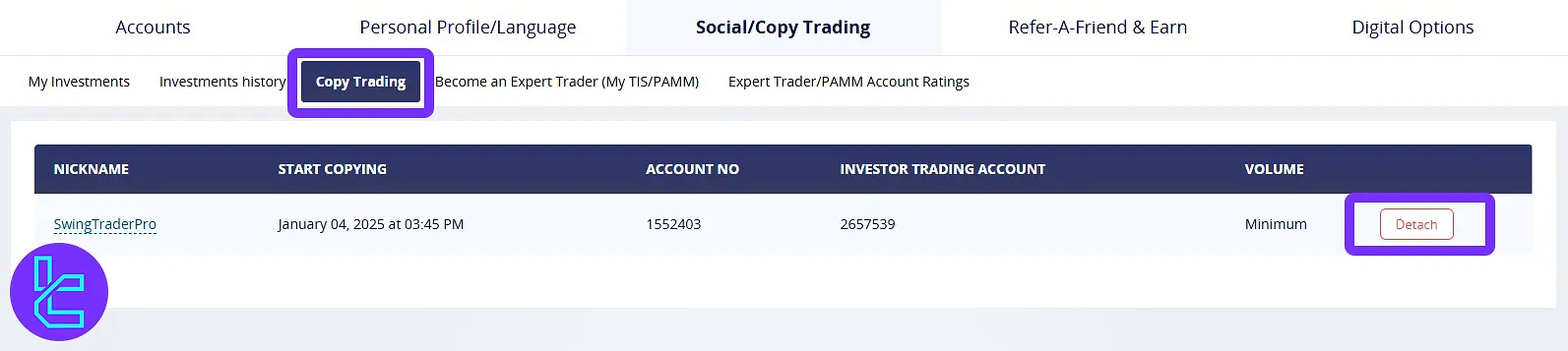 Unfollow Crystal Ball Markets social trading Expert Trader