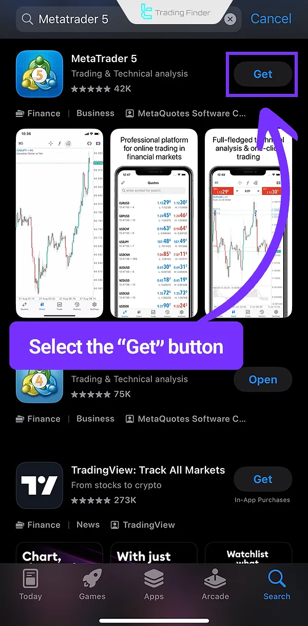 MetaTrader 5 download on App Store