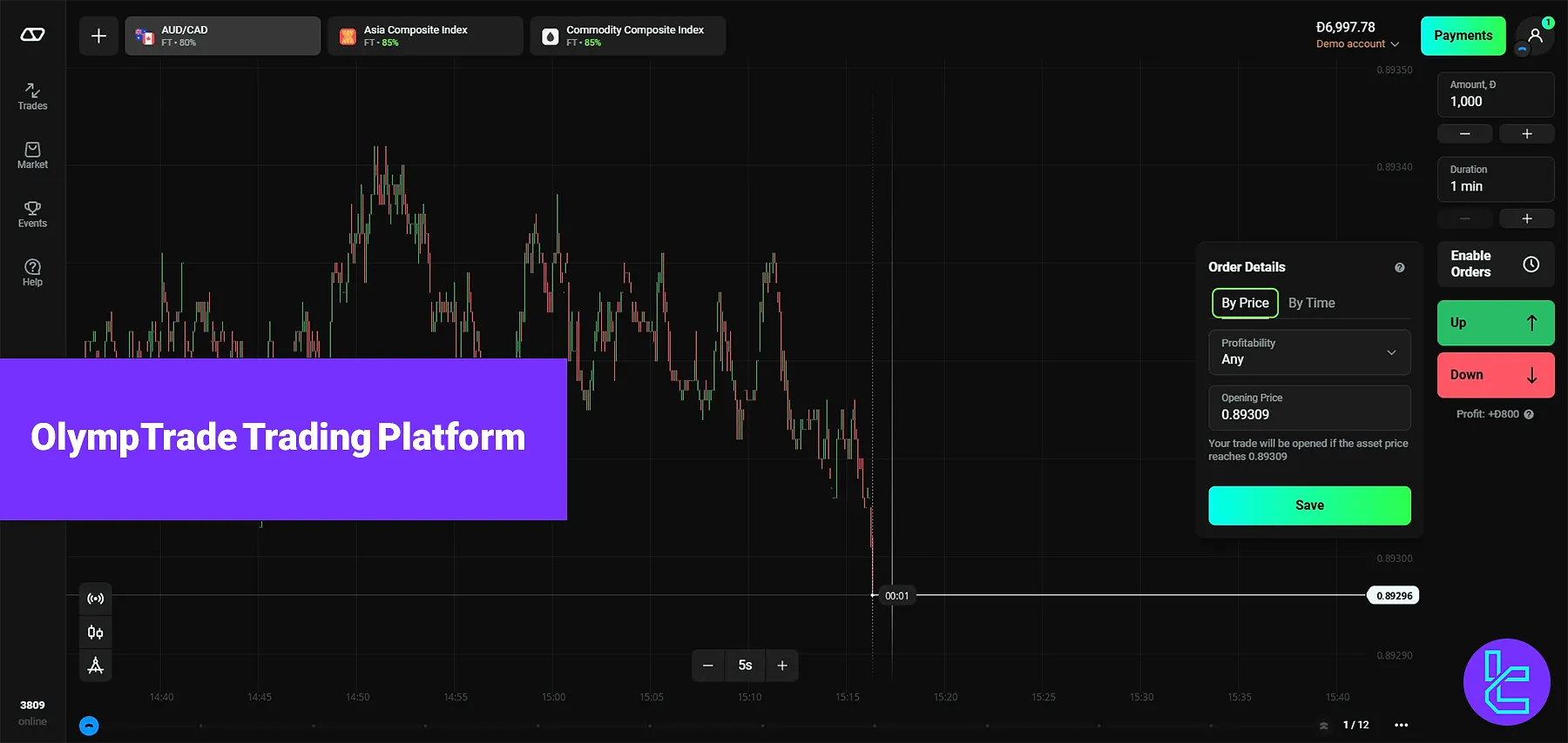 OlympTrade Trading Platform - Set Amount & Duration [From 1 minute] 2025