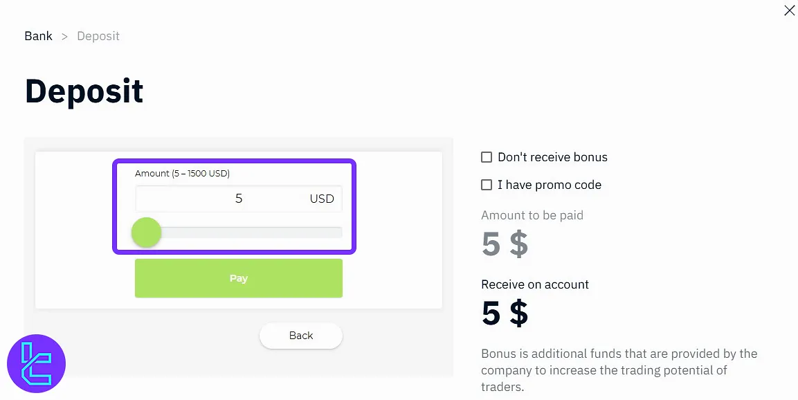 Binarium Skrill funding amount