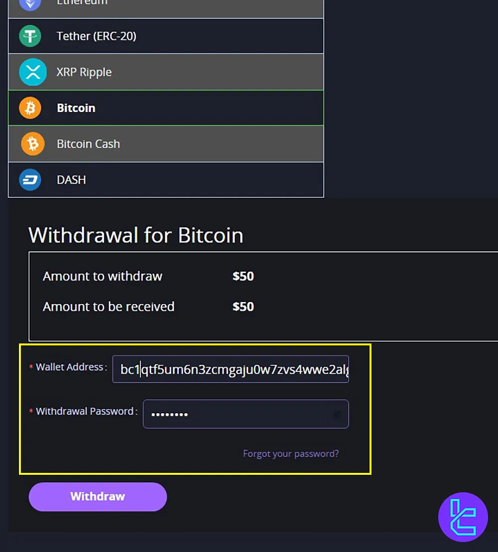 Enter the Crystal Ball Markets Payout Details