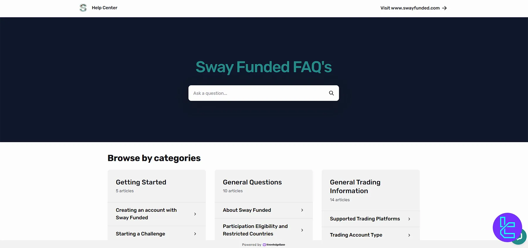 Sway Funded Help Center