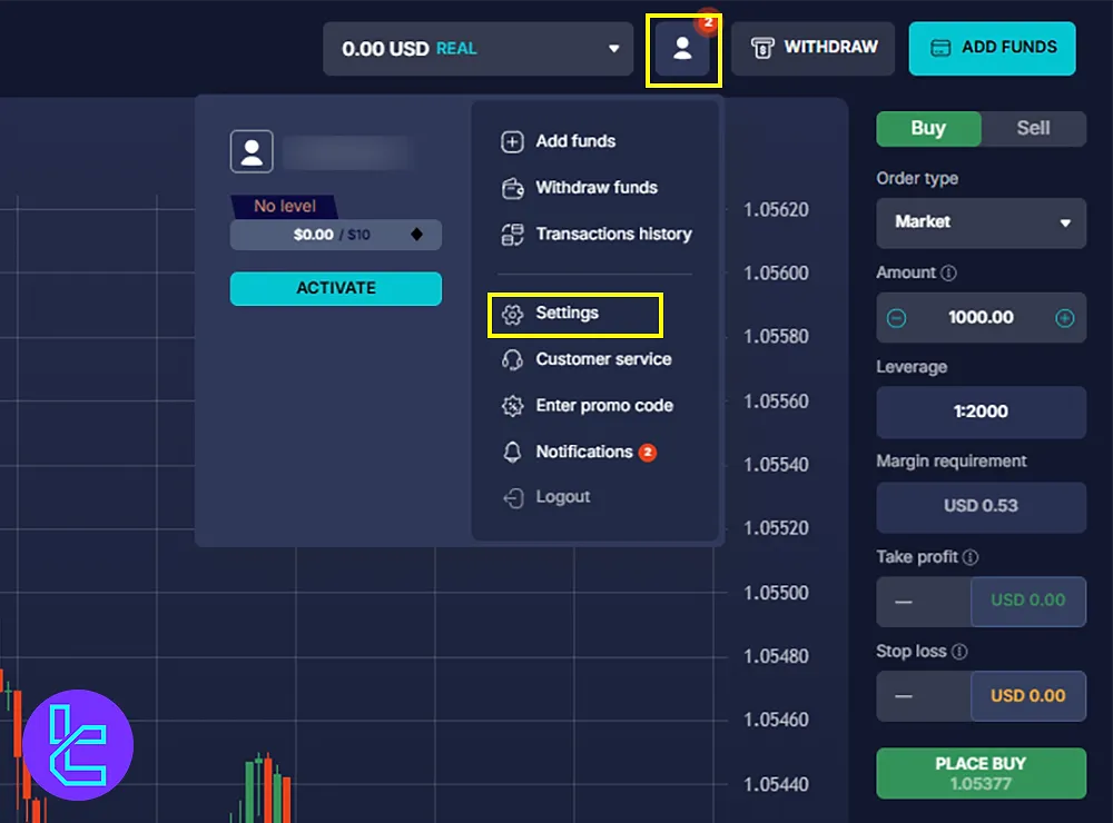 Logging in to Daxbase to start the verification process