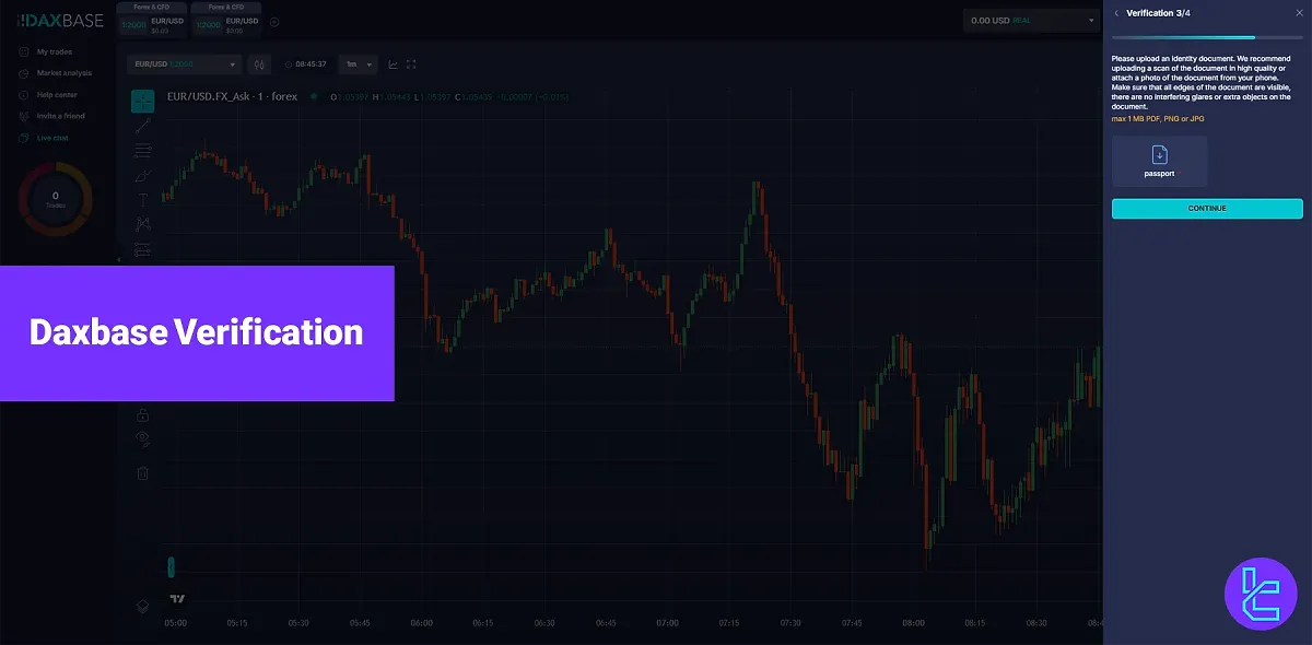 Daxbase Verification - KYC with selfie [in 4 Steps] 2025