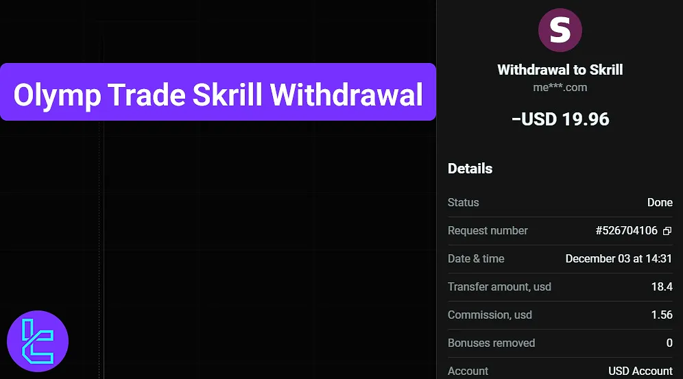 Olymp Trade Skrill withdrawal