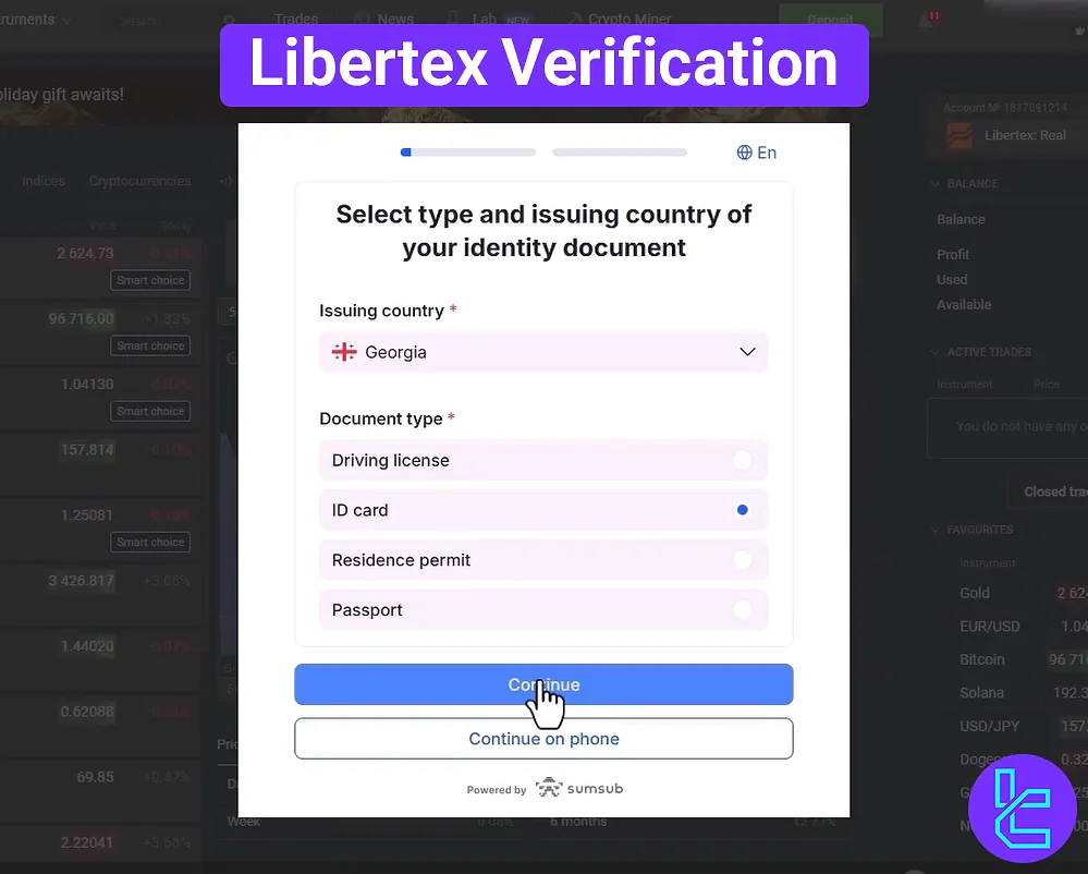 Libertex verification guide