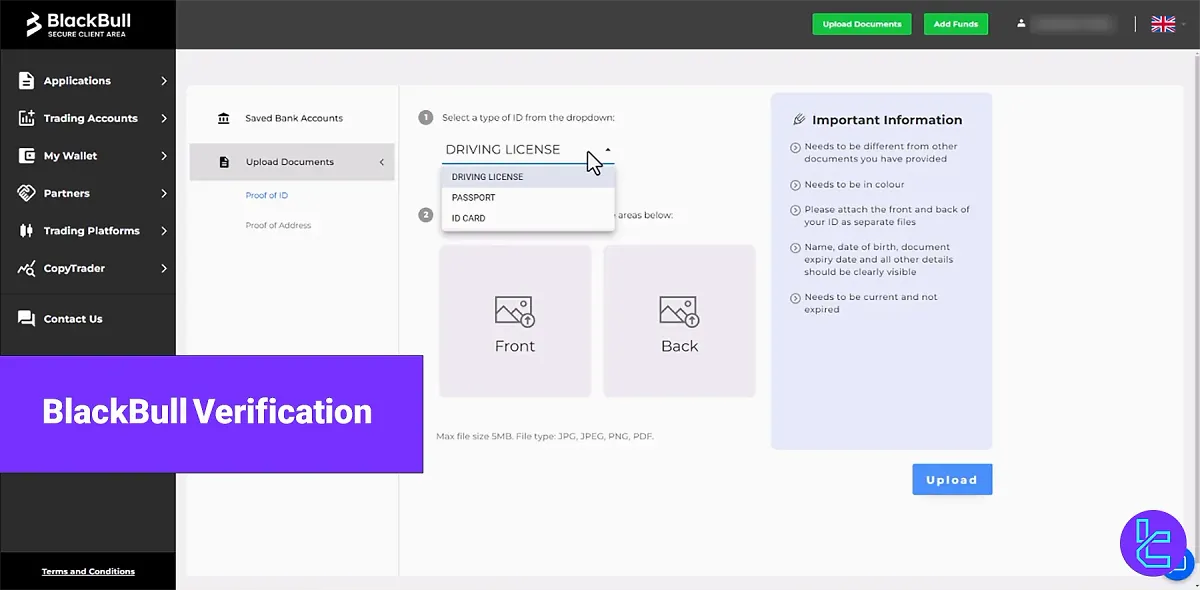 BlackBull Verification - Passport or Driver’s License [4 steps] 2025