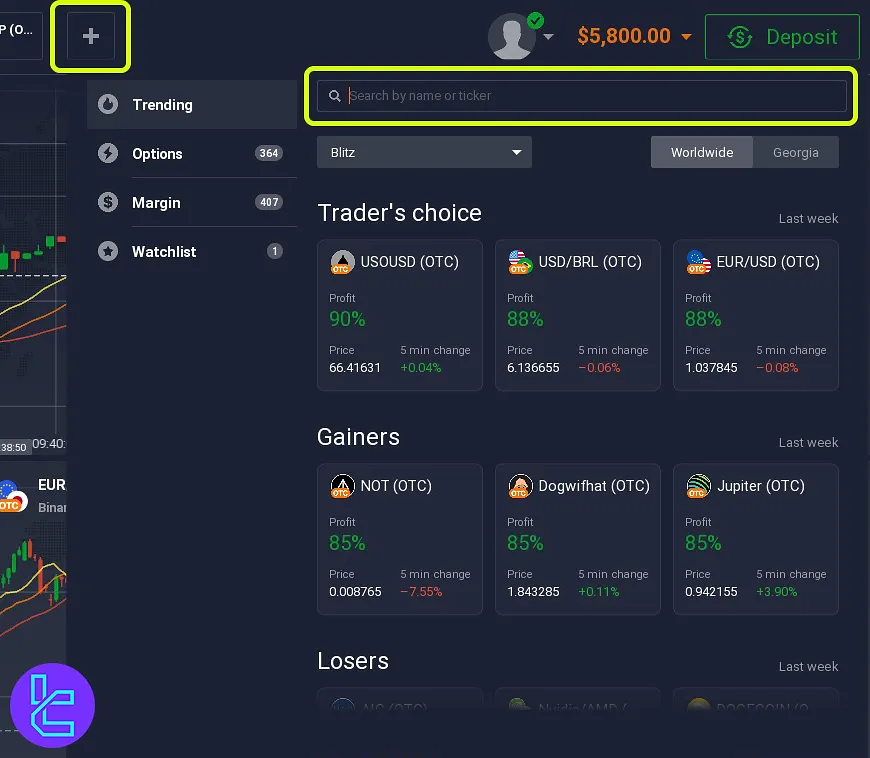 adding new symbols to the Exnova trading interface