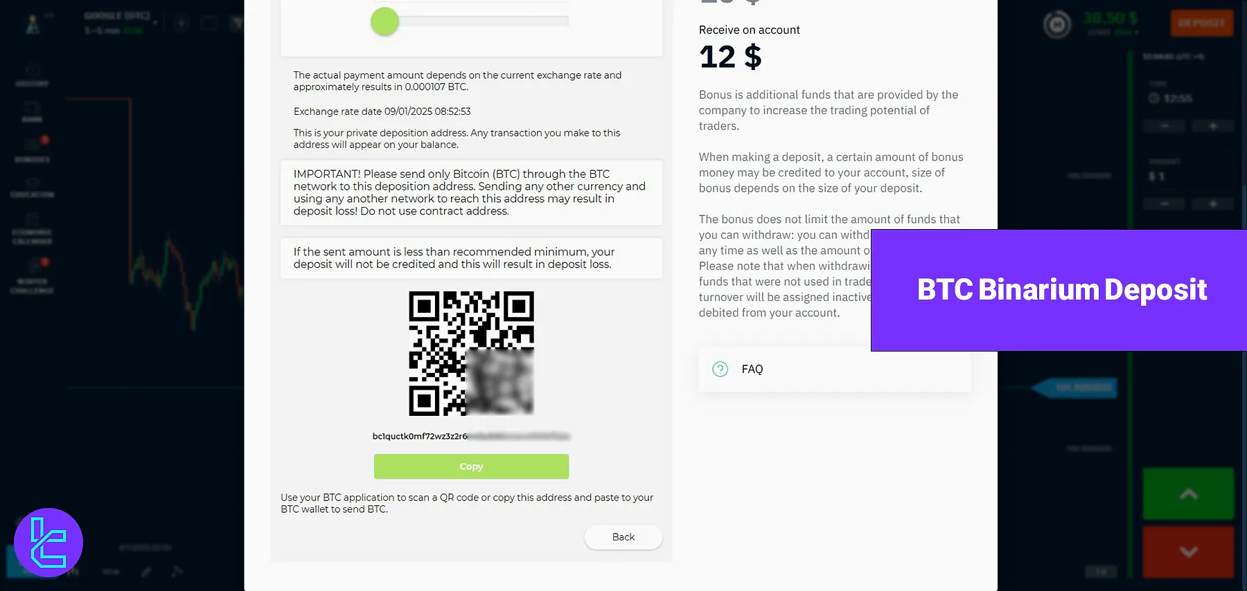 BTC Binarium Deposit