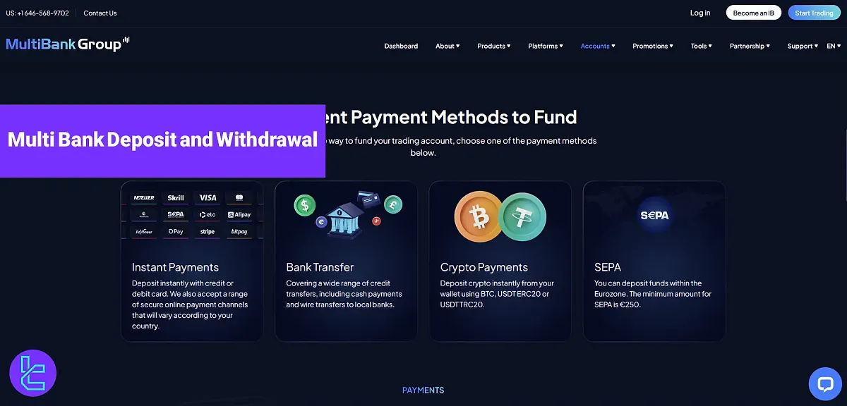 Multi Bank Deposit and Withdrawal [International] - Cards, Bank & Crypto 2025