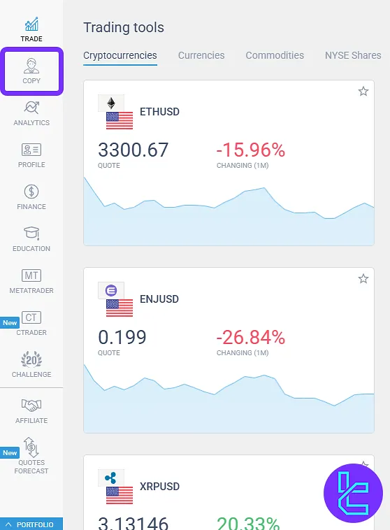 LiteFinance copy trading option