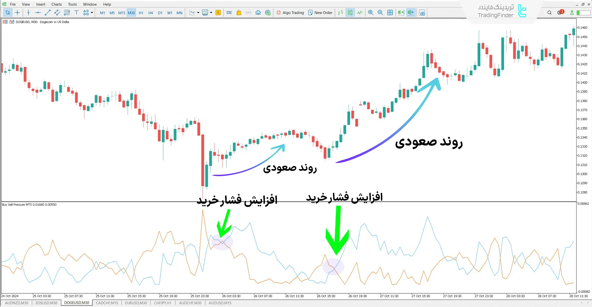 دانلود اندیکاتور فشار خرید و فروش (Buy Sell Pressure) در متاتریدر 5 - رایگان 1