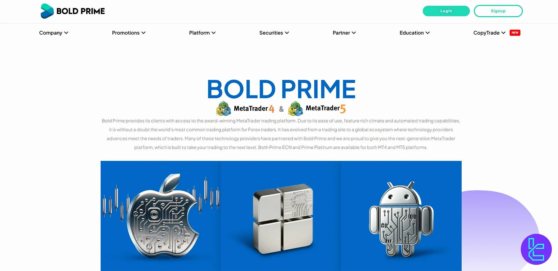 Bold Prime platforms