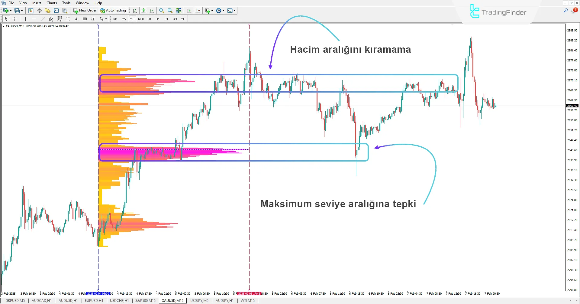 Range Volume Profile İndikatörü MetaTrader 4 için İndir - Ücretsiz - [TradingFinder] 1