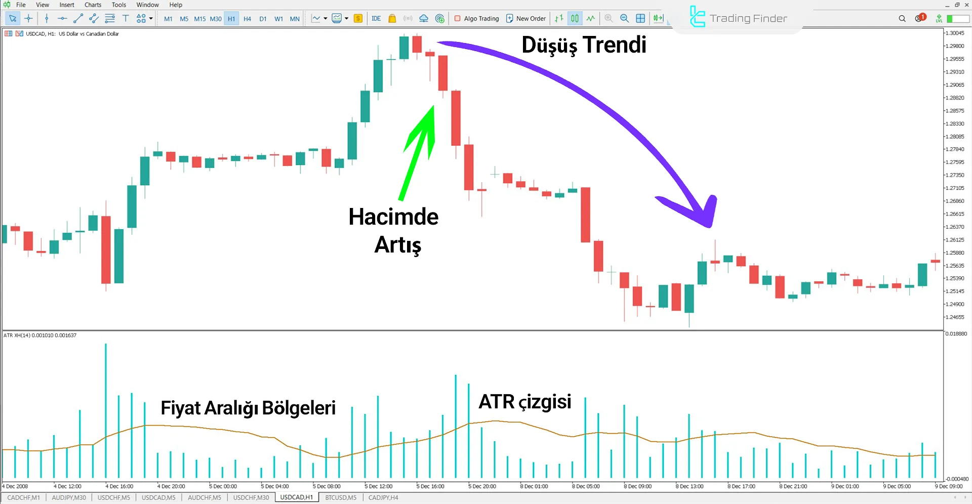 ATR XH Volume Göstergesi MetaTrader 5 için İndir - Ücretsiz - [TFlab] 2