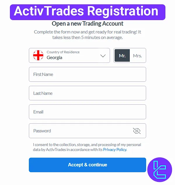 ActiveTrades registration