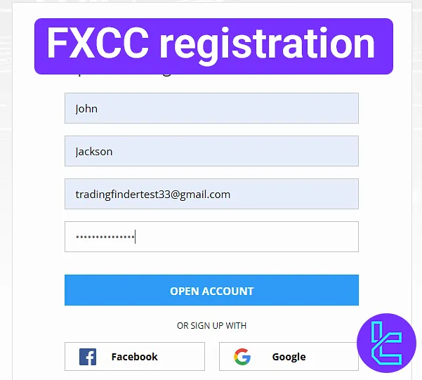 FXCC registration