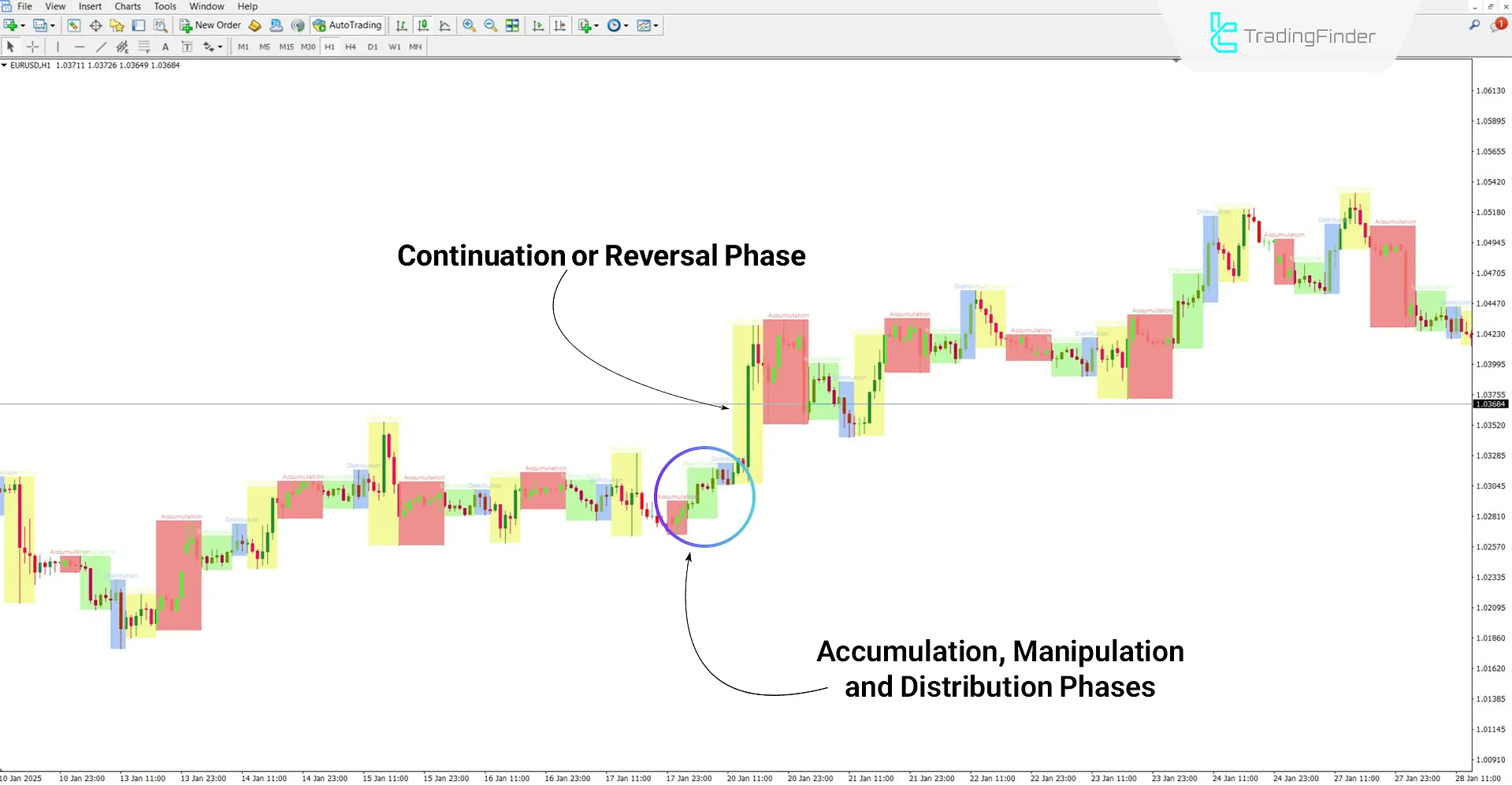 AMDX/XAMD Indicator ICT Style for MetaTrader 4 Download - Free - [TFlab] 1