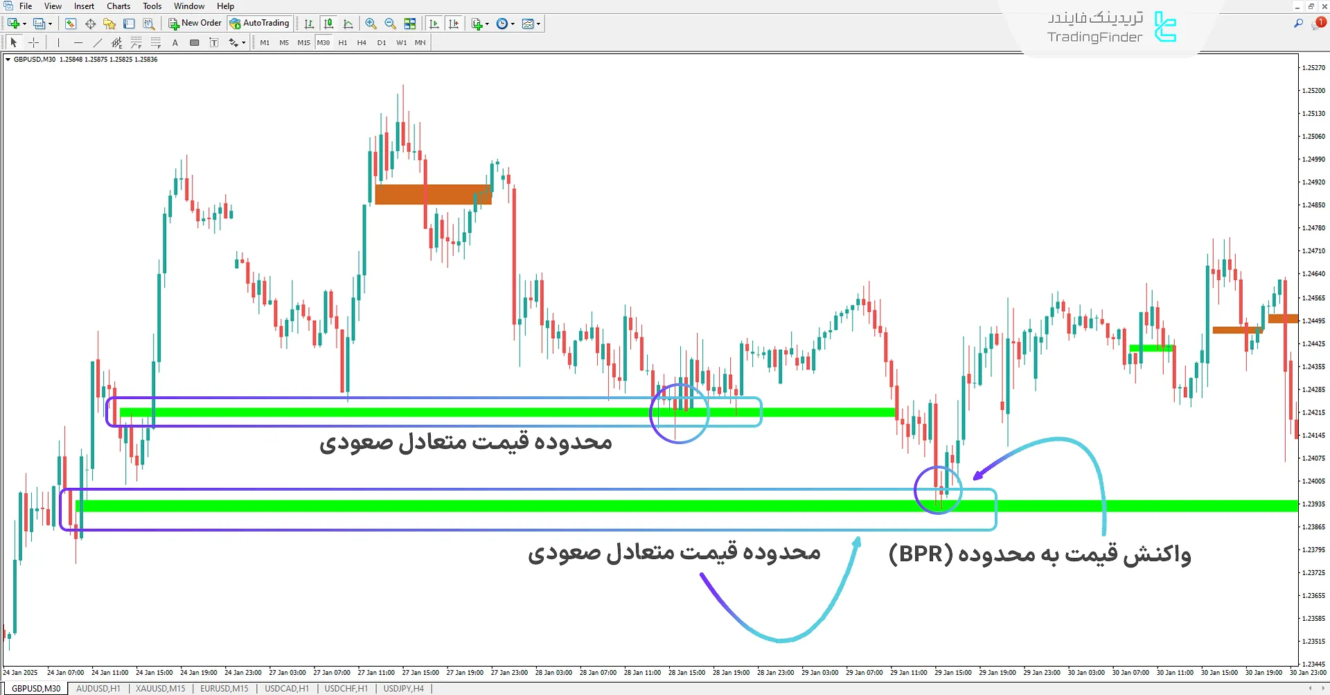 دانلود اندیکاتور محدوده قیمت متعادل (Balanced Price Range) در متاتریدر 4 - رایگان [تریدینگ فایندر] 1