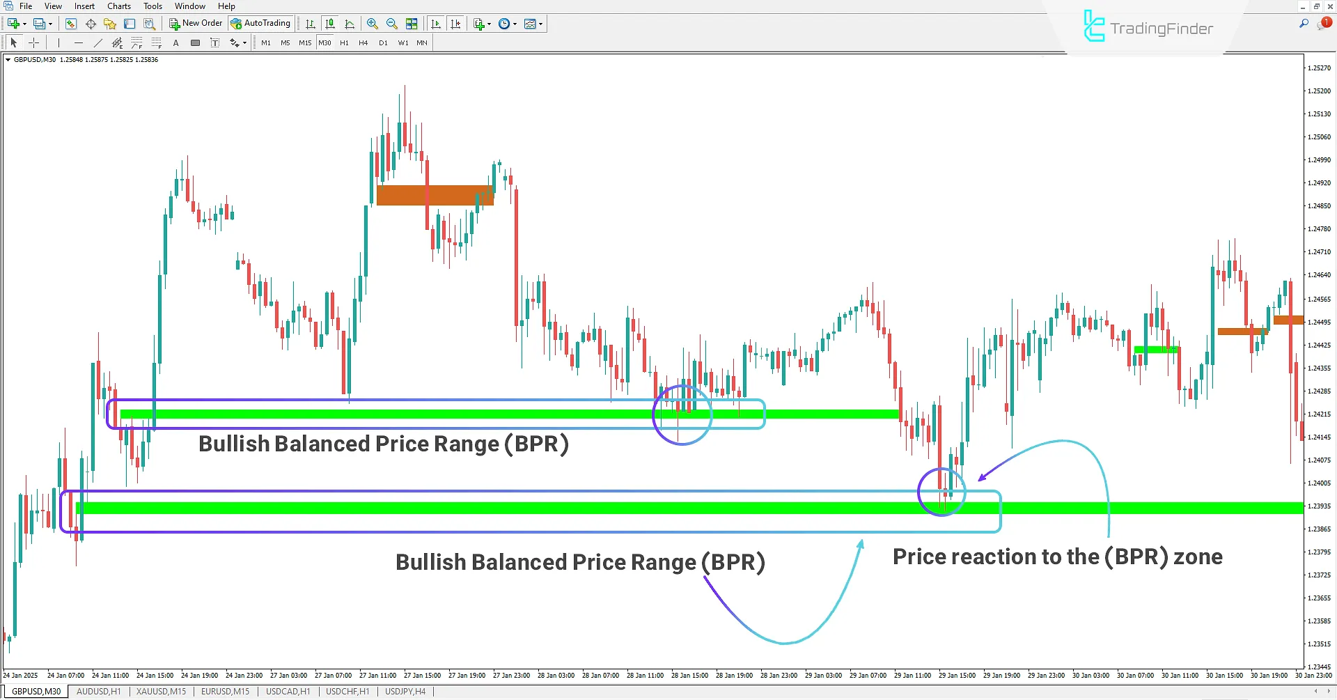 Balanced Price Range Indicator in MetaTrader 4 Download - Free [TradingFinder] 1