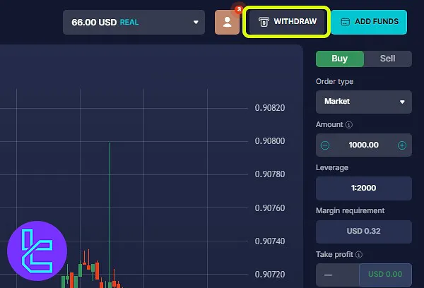 Daxbase TRC-20 payout from the withdraw tab