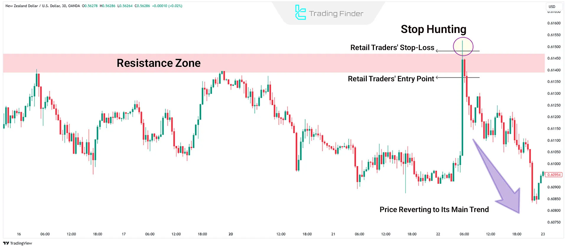 Identifying Key Reversal Points in Stop Hunting