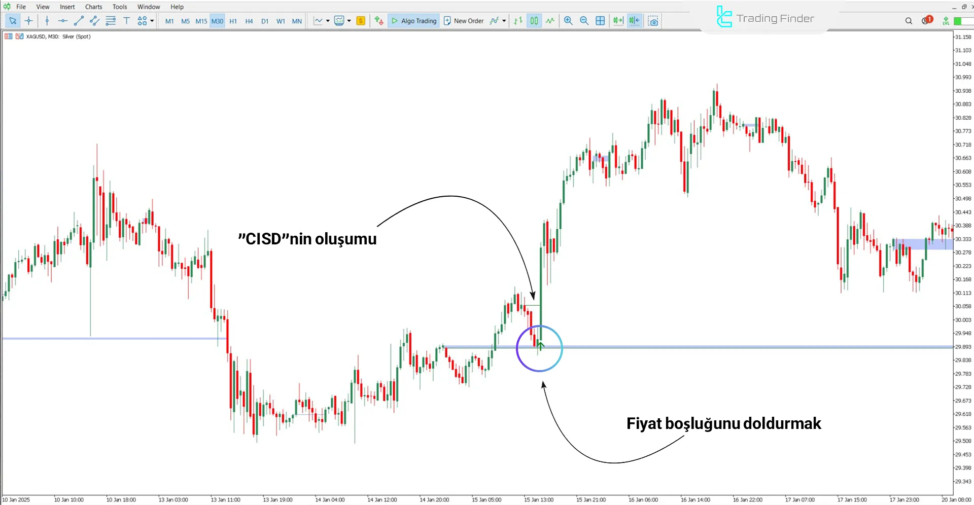 CISD - CSD + Opening Gaps Göstergesi Meta Trader 5 İndir - [TradingFinder] 1