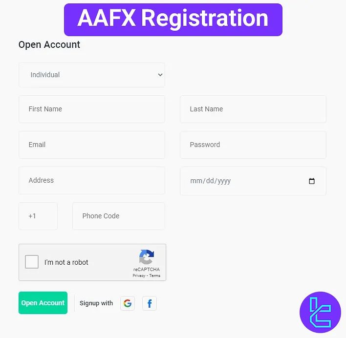 AAFX registration guide