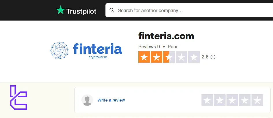 Finteria on TrustPilot