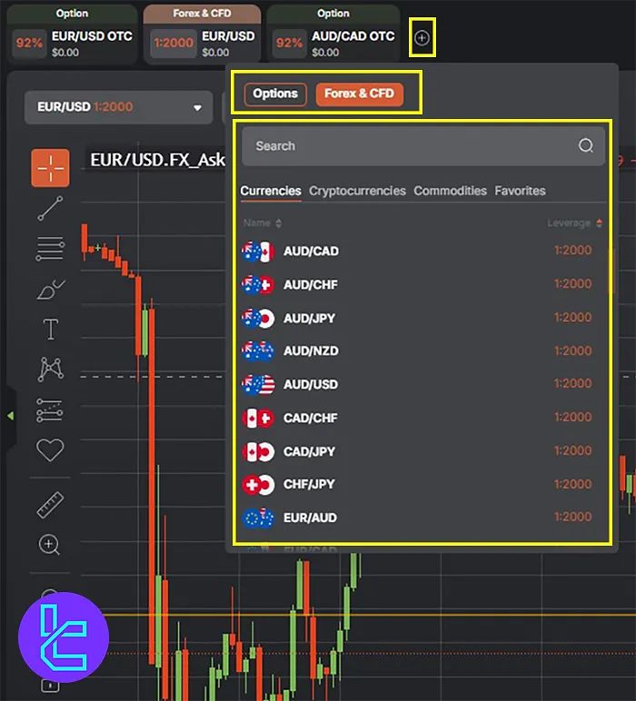 Tradonex Platform Options and Forex Trading