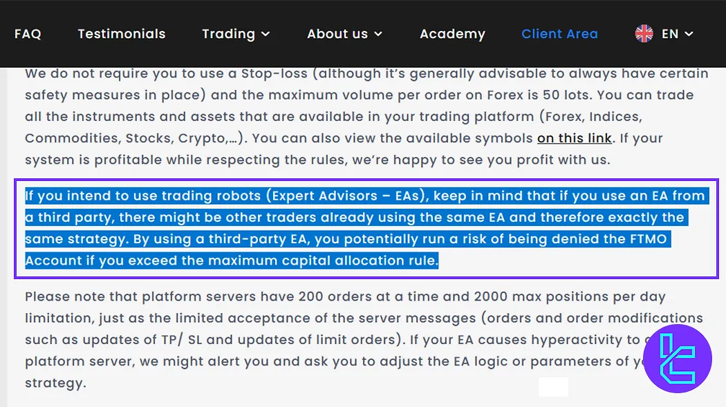 FTMO Accepted Strategies