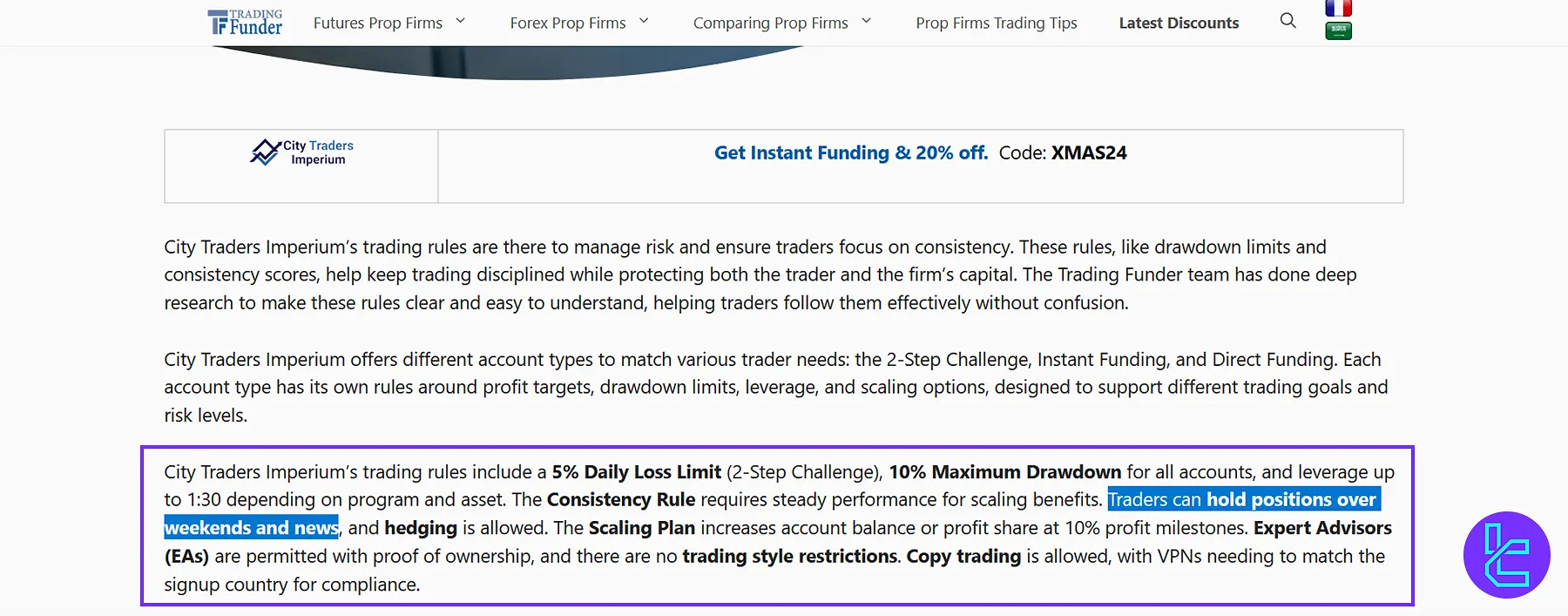 News Trading Rule in CTI