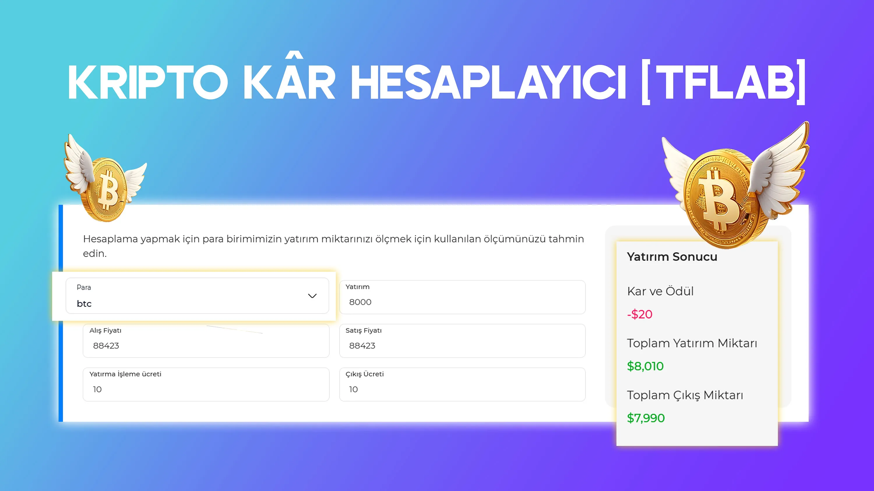 Kripto Kâr Hesaplayıcı - Kripto Paraların Gerçek Zamanlı Alış & Satış Fiyatı