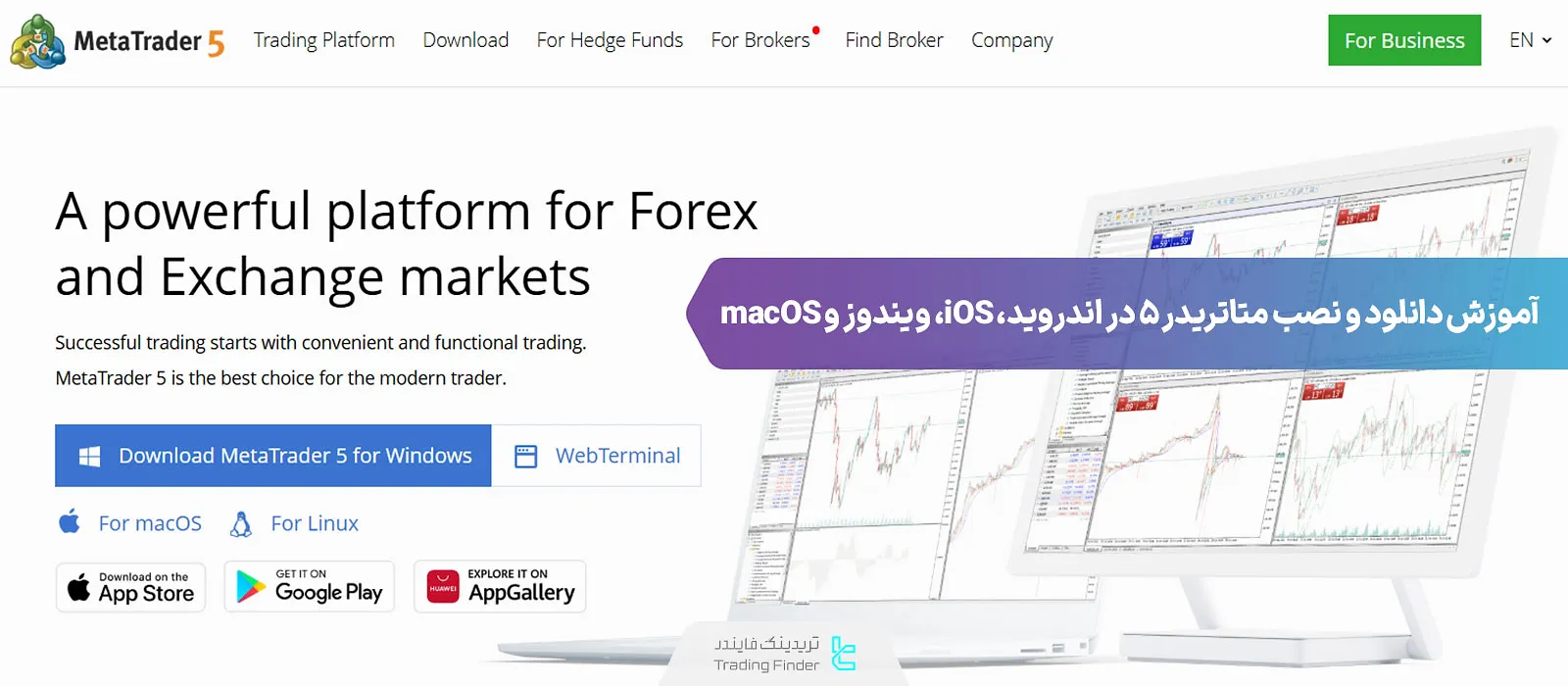 آموزش دانلود و نصب متاتریدر ۵ (MetaTrader 5)؛ اندروید، iOS، مک، ویندوز MT5