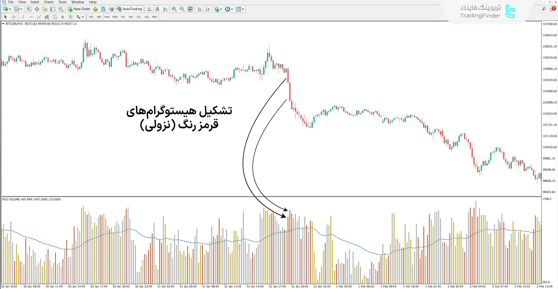 دانلود اندیکاتور حجم چشم شاهین (HawkEye Volume) در متاتریدر 4 - [تریدینگ فایندر] 2