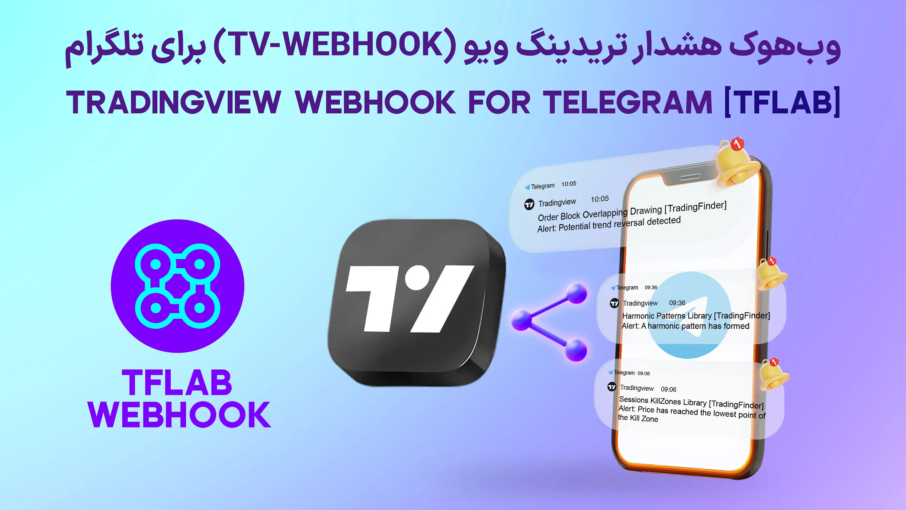 آموزش اتصال تریدینگ ویو به کانال تلگرام (وب هوک تردینگ ویو) - ربات TV-WebHook