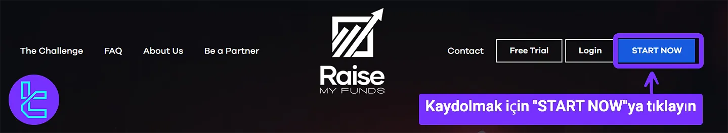 Raisemyfunds kayıt butonu