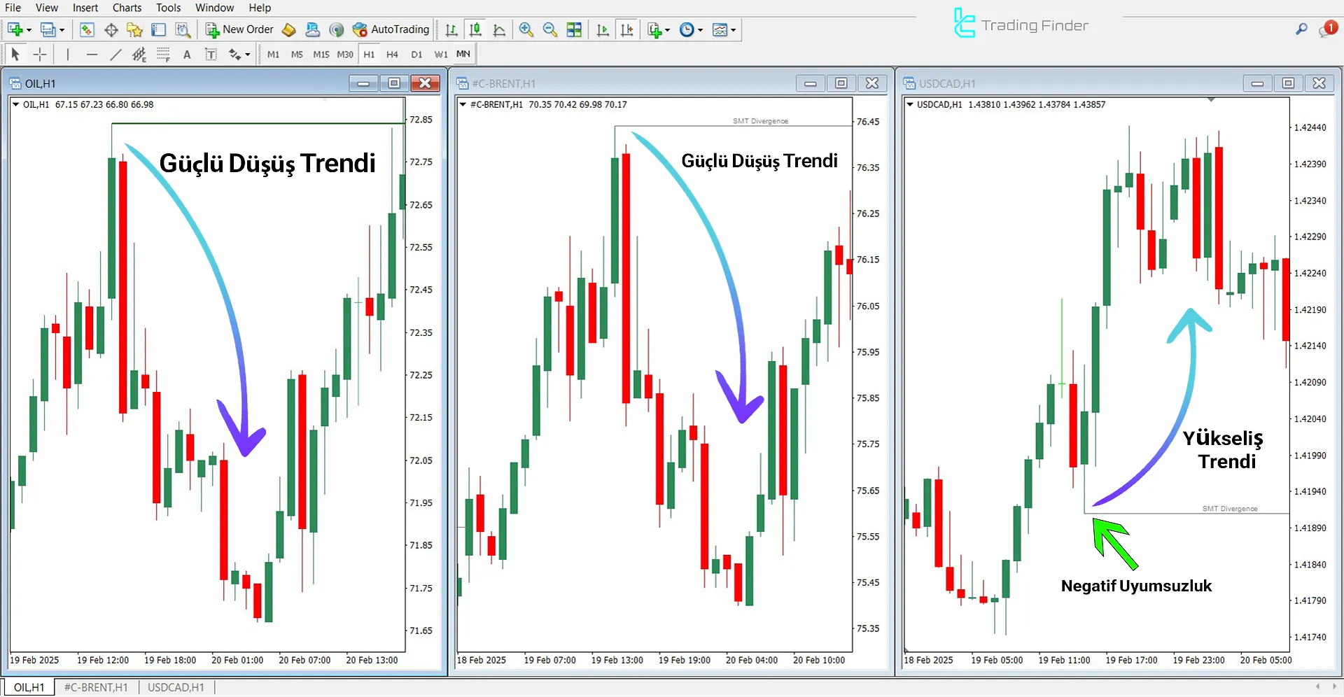 SMT Divergence Oil Göstergesi – Endeks Yakınsaması