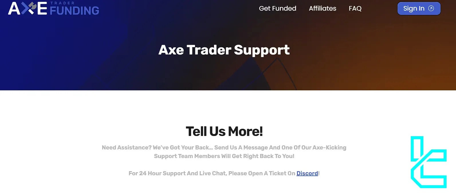 Axe Support