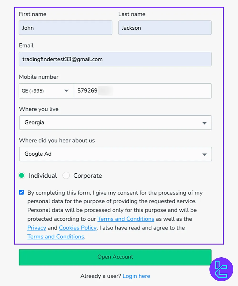 Switch Markets Broker Registration Form