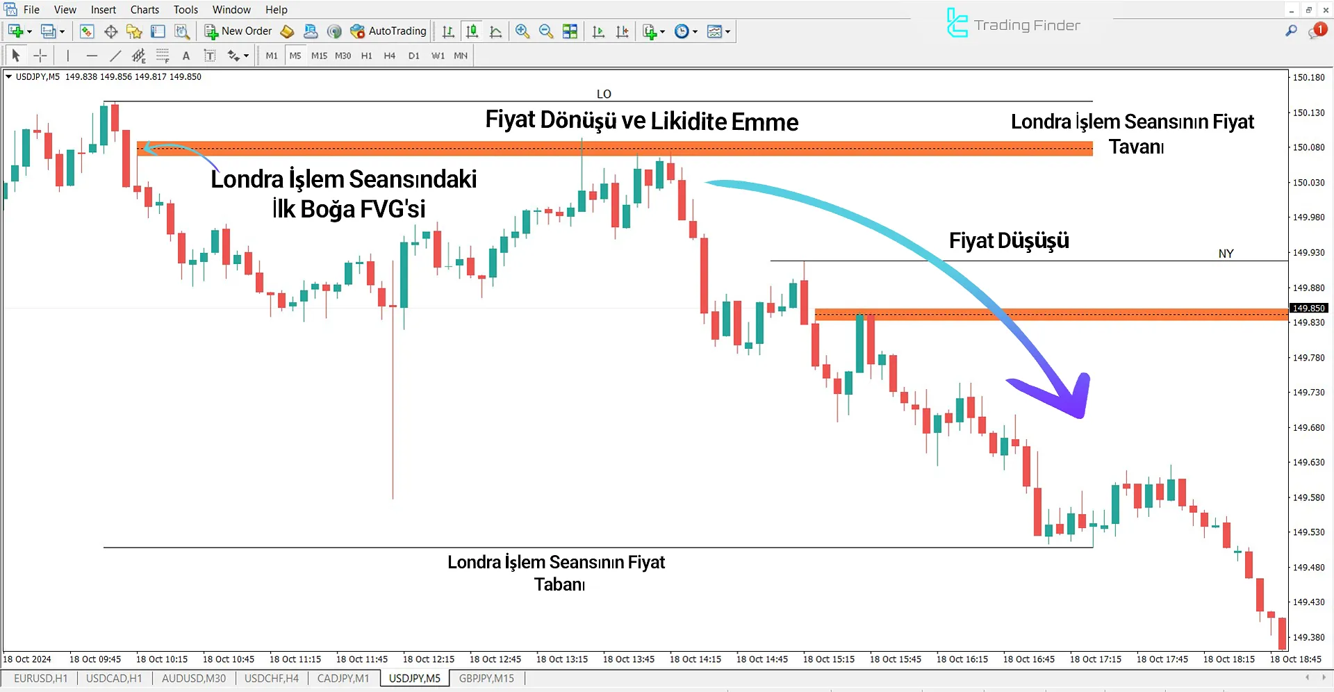 FVG Session intraday ICT Göstergesi MetaTrader 4 için İndir - Ücretsiz 1