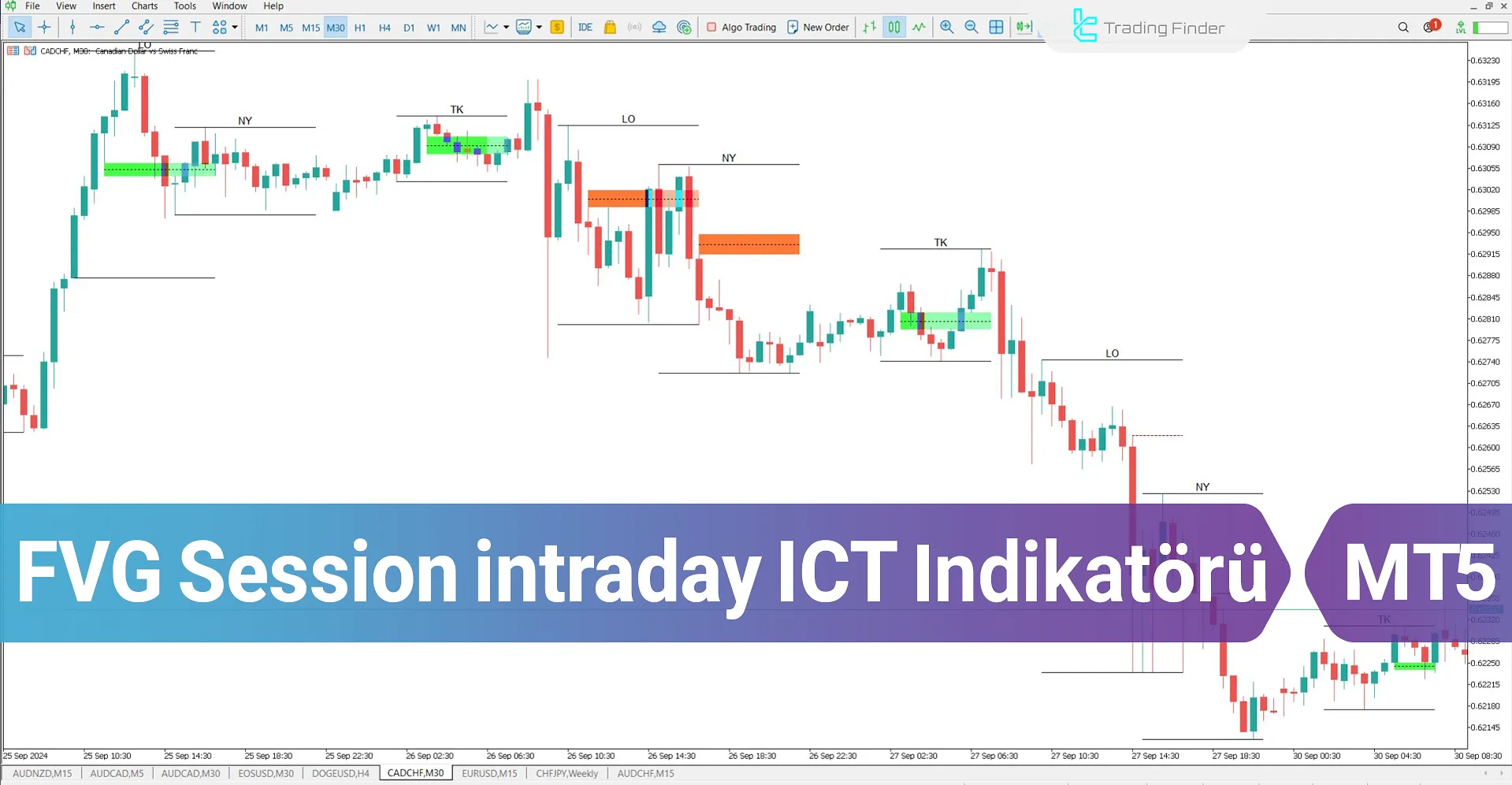 FVG Session intraday ICT Göstergesi MetaTrader 5 için İndir - Ücretsiz