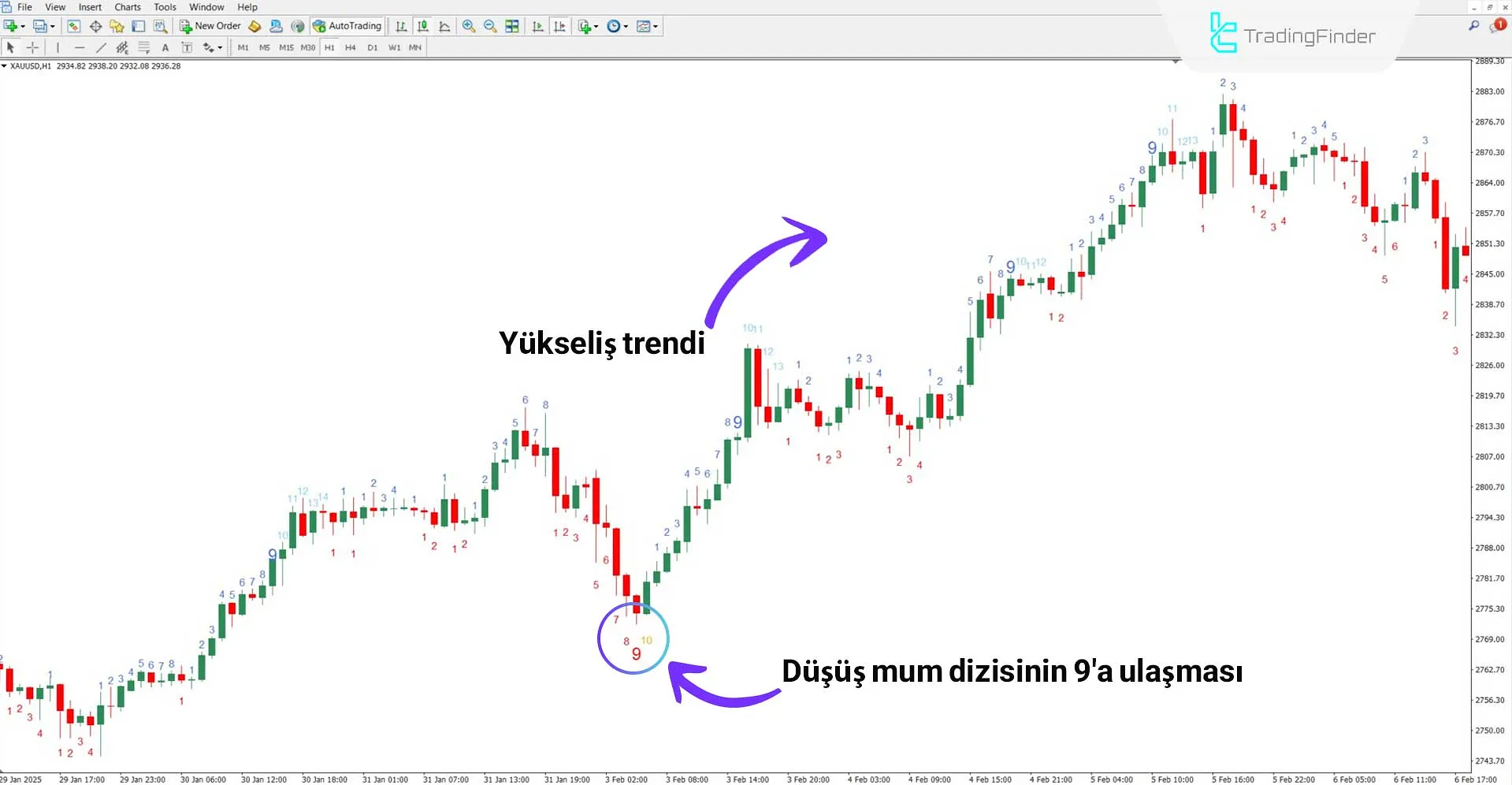 TD Sequential Göstergesi MT4 için İndir - Ücretsiz - [TradingFinder] 1