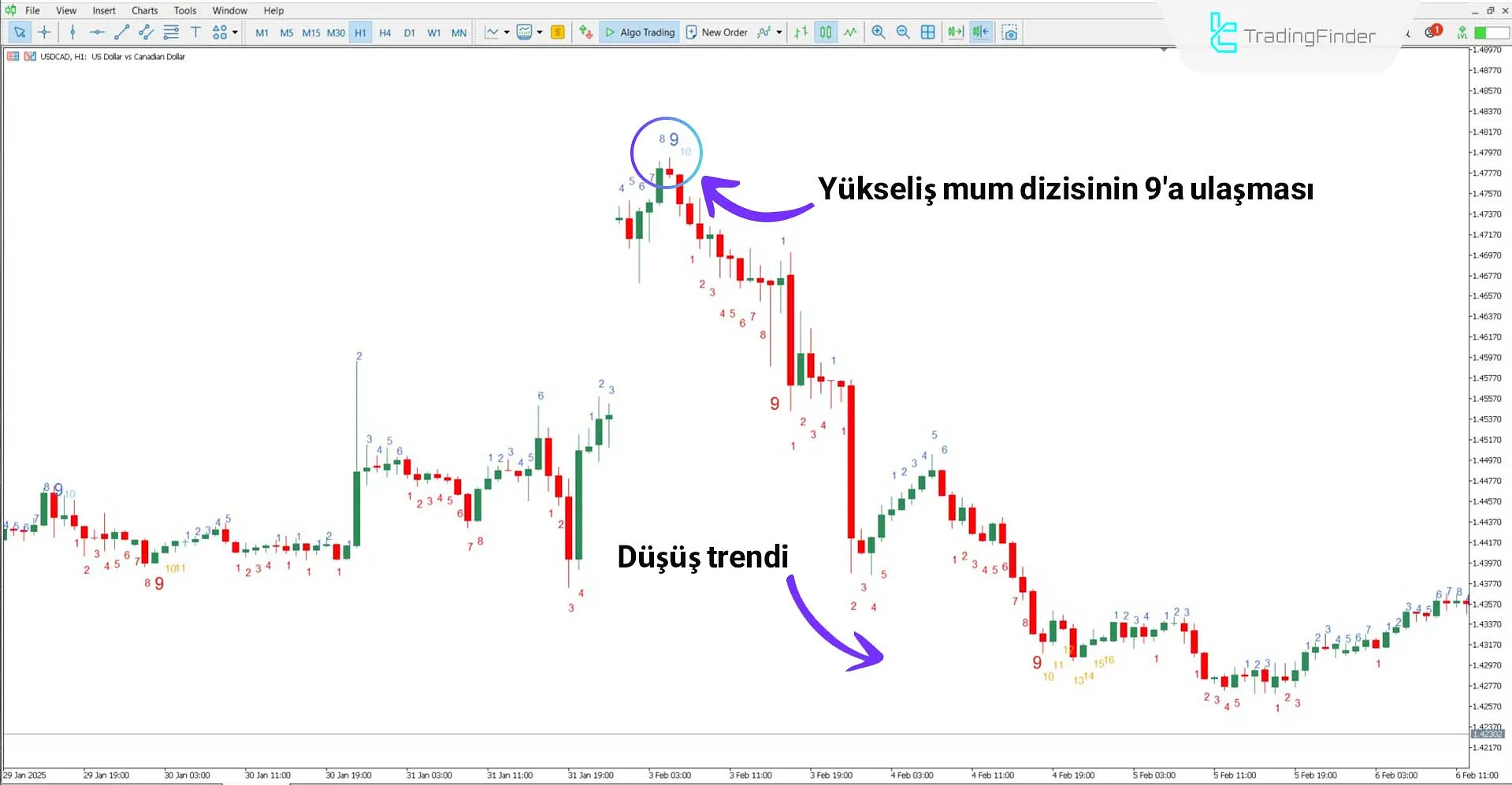 TD Sequential Göstergesi MT5 için İndir - Ücretsiz - [TradingFinder] 2