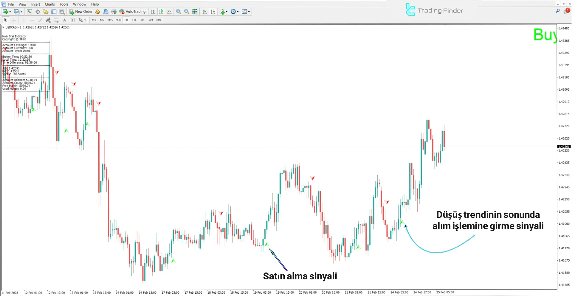 Holy Grail Göstergesi MetaTrader 4 İndir - [TradingFinder] 1