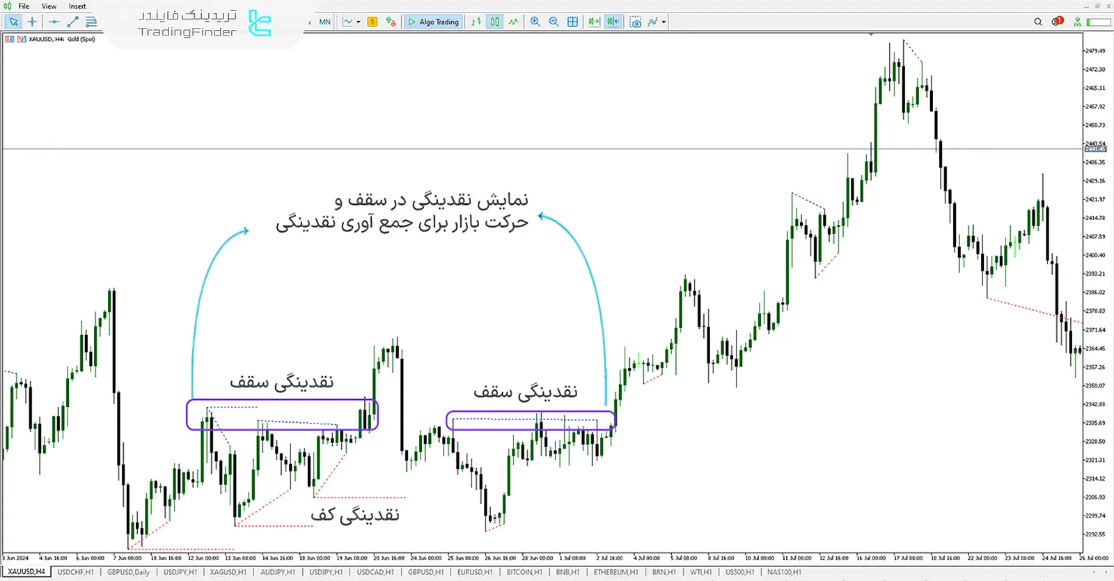 دانلود اندیکاتور جستوجوگر نقدینگی سطوح (Liquidity Finder) برای متاتریدر 5 - رایگان - [تریدینگ فایندر] 1