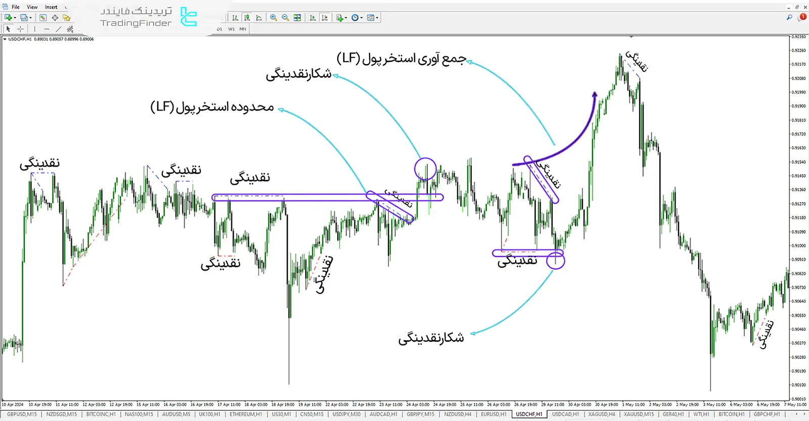 دانلود اندیکاتور جستوجوگر نقدینگی سطوح (Liquidity Finder) برای متاتریدر 4 - رایگان - [تریدینگ فایندر] 1