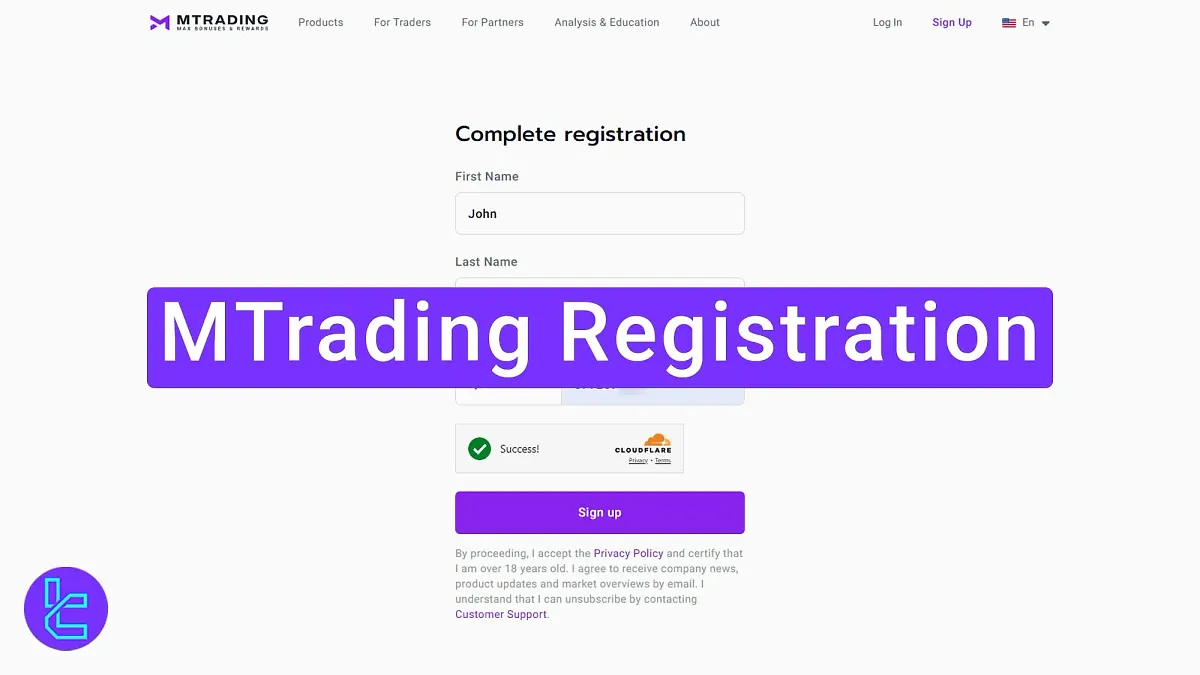 MTrading Registration - Email & Phone Number Required [4 Steps] 2025