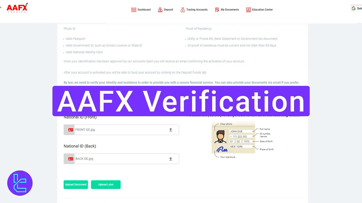 AAFX Verification 2025 [Fixed, ECN, or VIP Account Setup + Document Upload]
