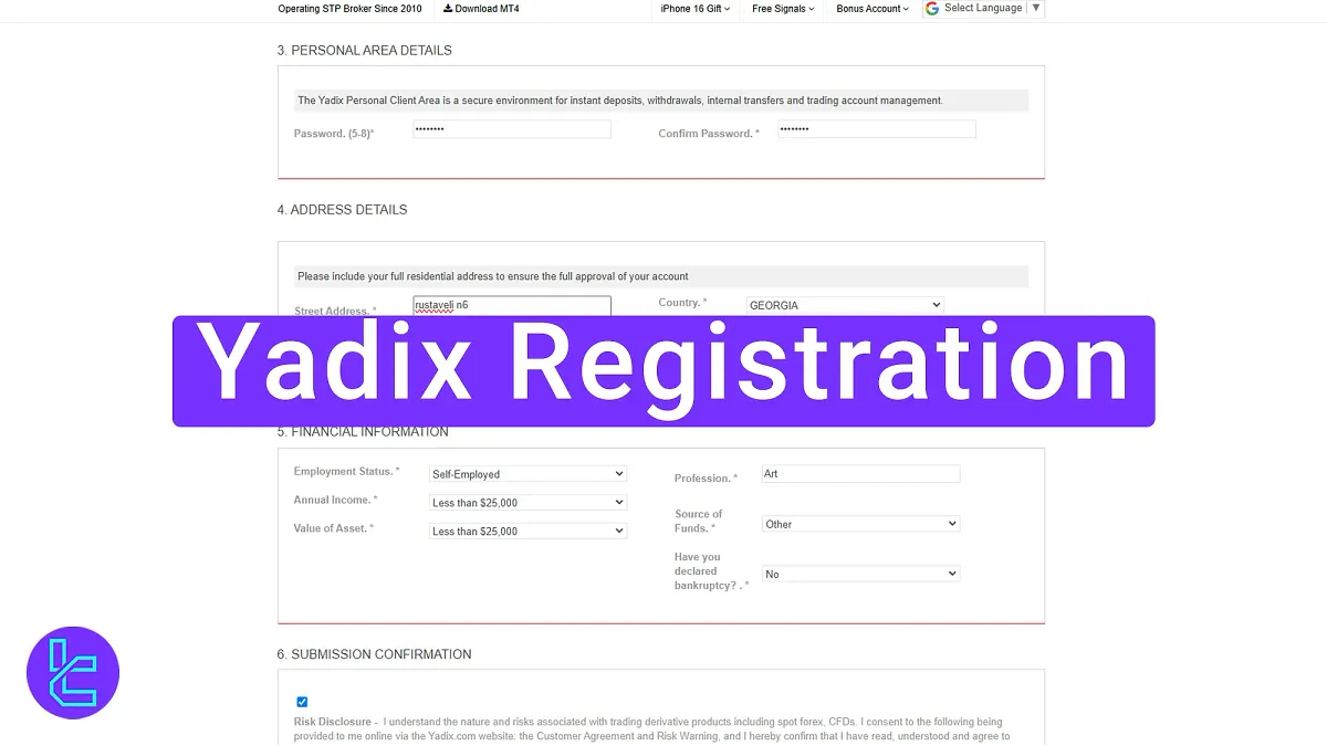 Yadix Registration 2025 [Open a Scalper, Pro, or Classic Account]